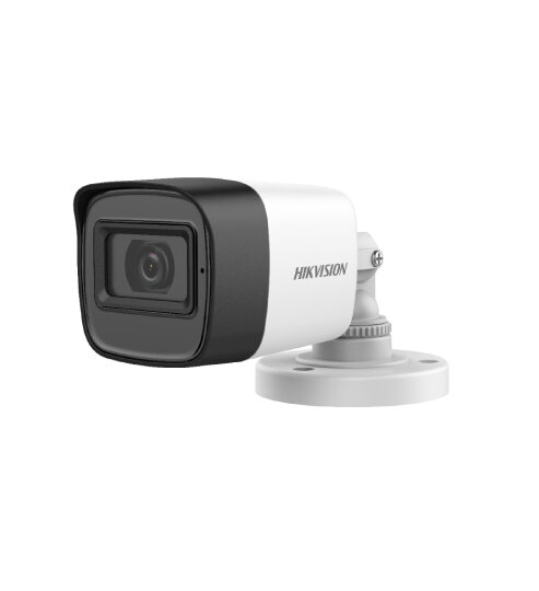 CAMARA ANALOGA 2MP TUBO PLASTICO CON AUDIO KIT 4 CAMARAS 5MP CON AUDIO HIKVISION