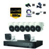 Combo 5 KIT 8 CAMARAS 2MP CON AUDIO HIKVISION