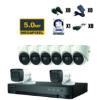 Combo 6 KIT 8 CAMARAS 5MP CON AUDIO HIKVISION