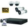 Combo 9 KIT 4 CAMARAS IP 8MP HIKVISION